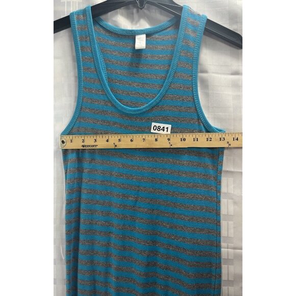West Loop Women’s Striped Long Dress Size S Color Blue Gray - Picture 3 of 9